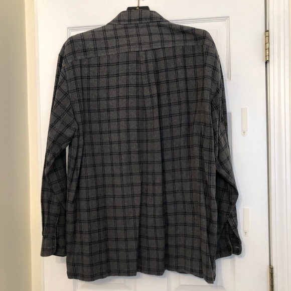 Grey and Black Plaid Armani Exchange Button Down - Picture 3 of 4